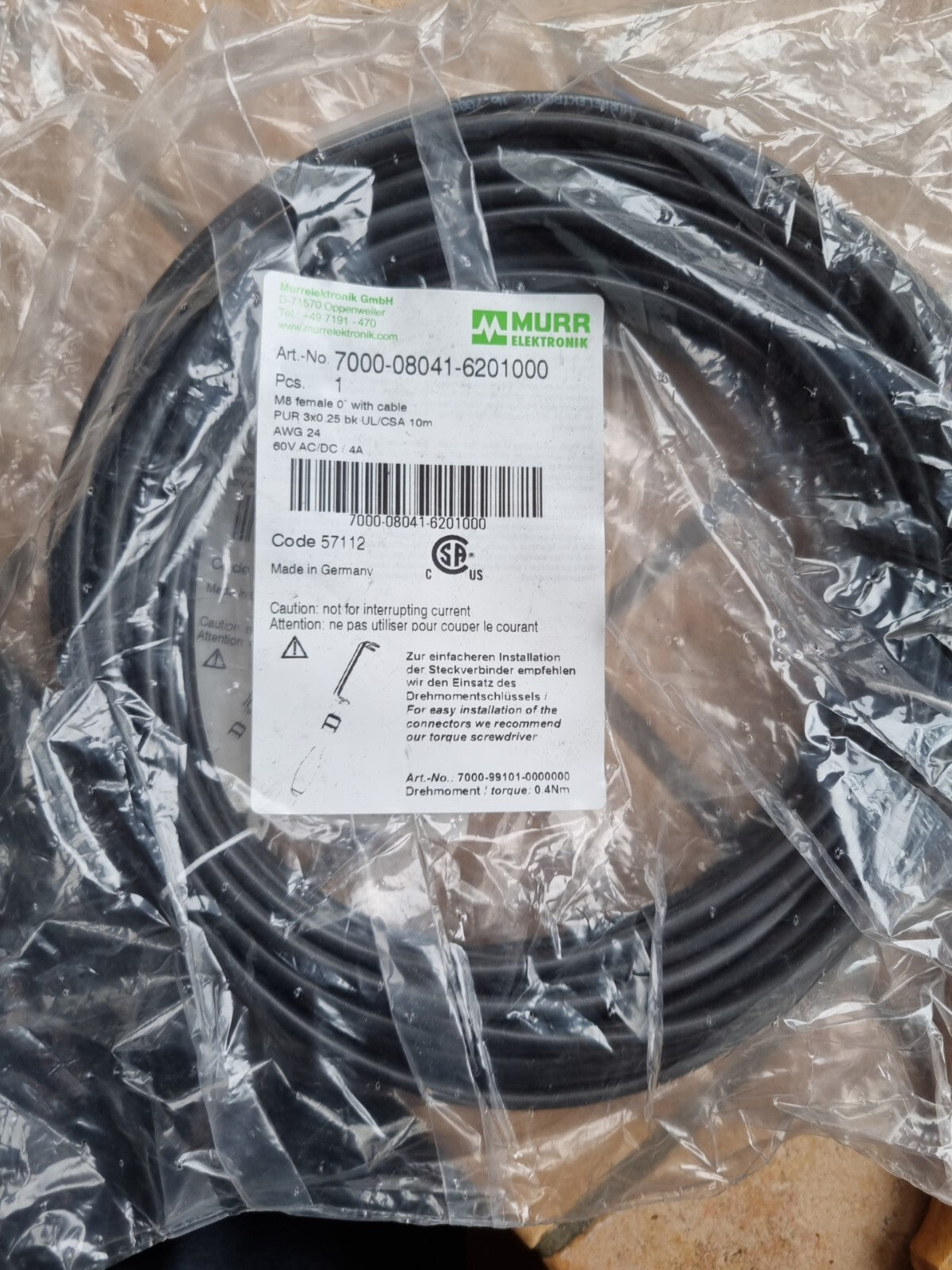 Murr 7000-08041-6201000 neu/ovp