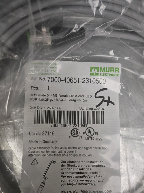1 x MURR ELEKTRONIK 7000-40651-2310500 / 7000406512310500 New/sealed, Neu/ovp