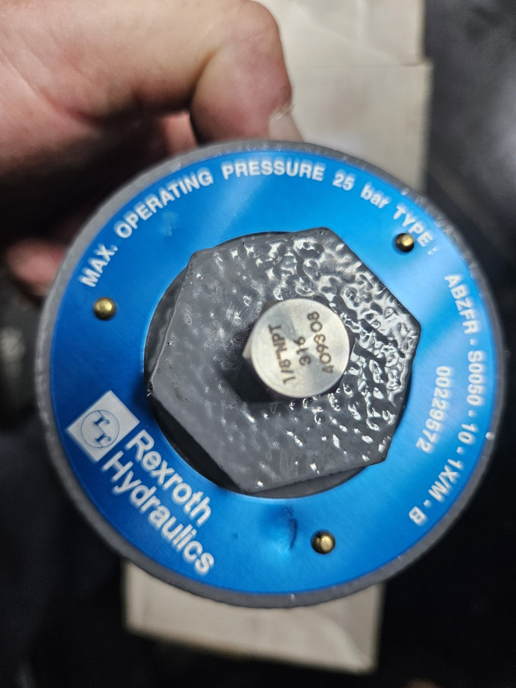 Válvula Filter Bosch Rexroth ABZFR-S0050-10-1X/M-B, 00229572 Neu/ovp Unused New