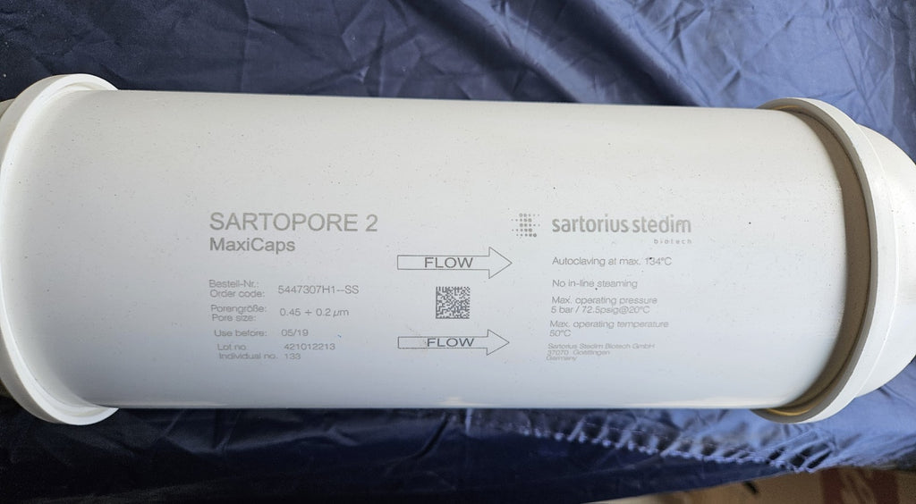 Sartorius 5447307H1—SS Sartopore 2 MaxiCaps 0.456 + 0.2µm, Used