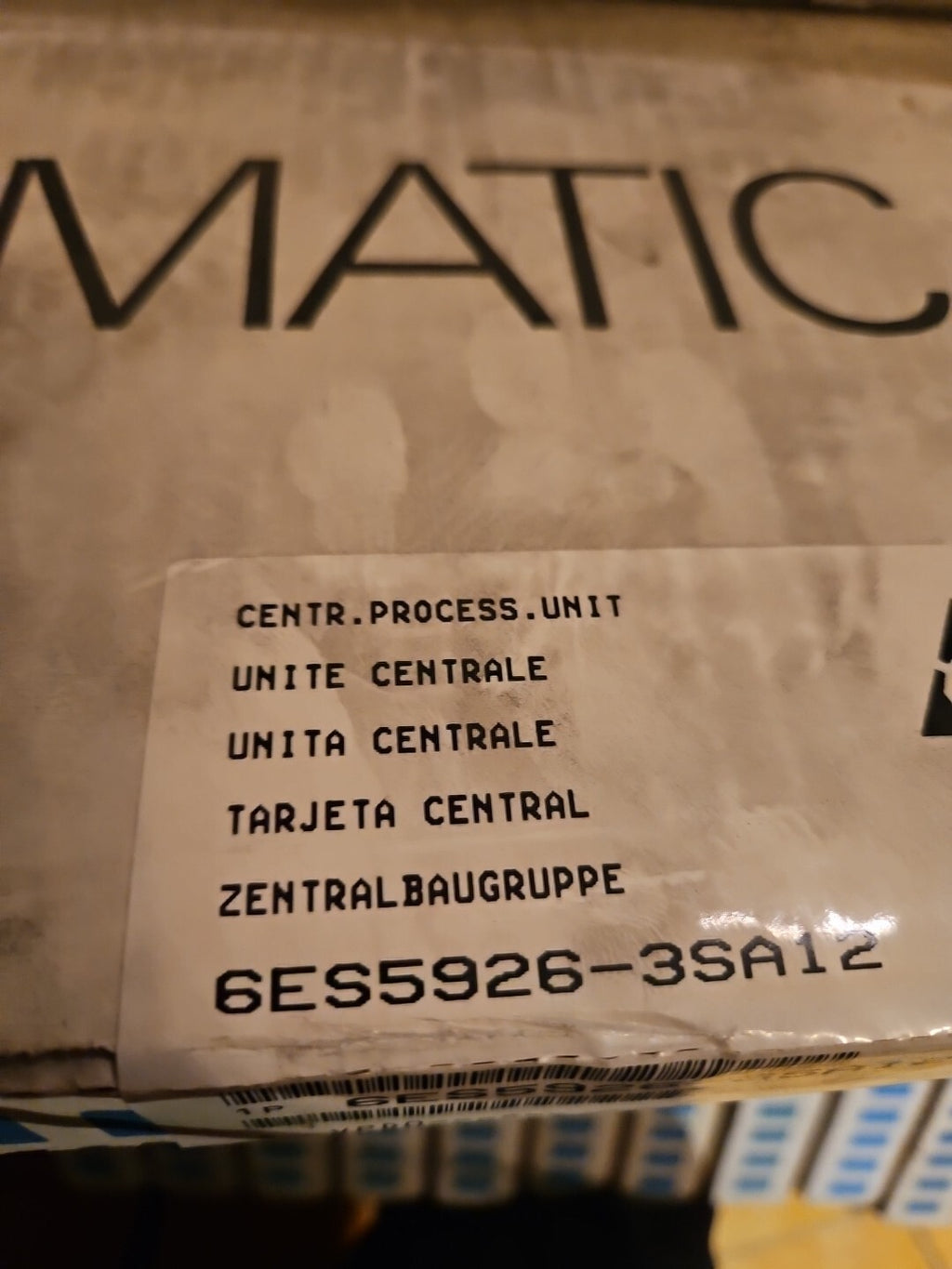 Siemens 6ES5926-3SA12 Simatic S5 CPU process module New NMP