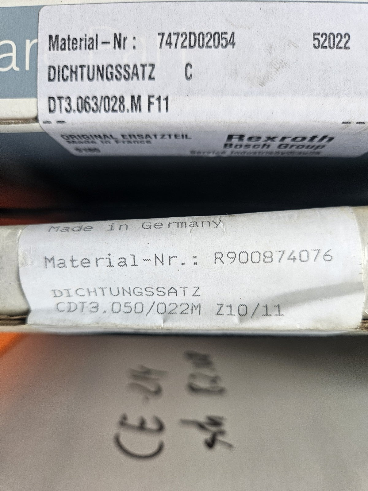BOSCH 7472D02054 Dichtungssatz, SEAL KIT CDT3.063/028.M F11New Neu/ovp Unused