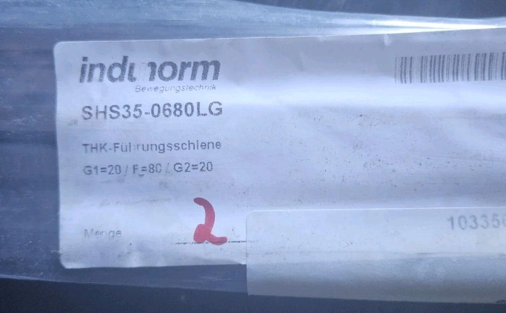 2 x THK Linearschiene SHS35-0680LG 03656364, 18947881, RAIL OVP New Neu Unused, 