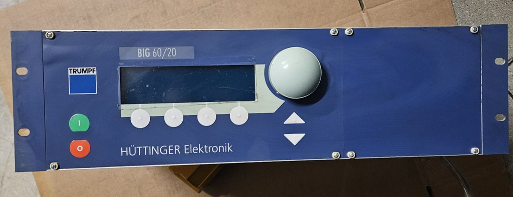 TRUMPF HÜTTINGER BIG 60/20, 093416, Steuerung, Panel, Interface,Sputtering Used