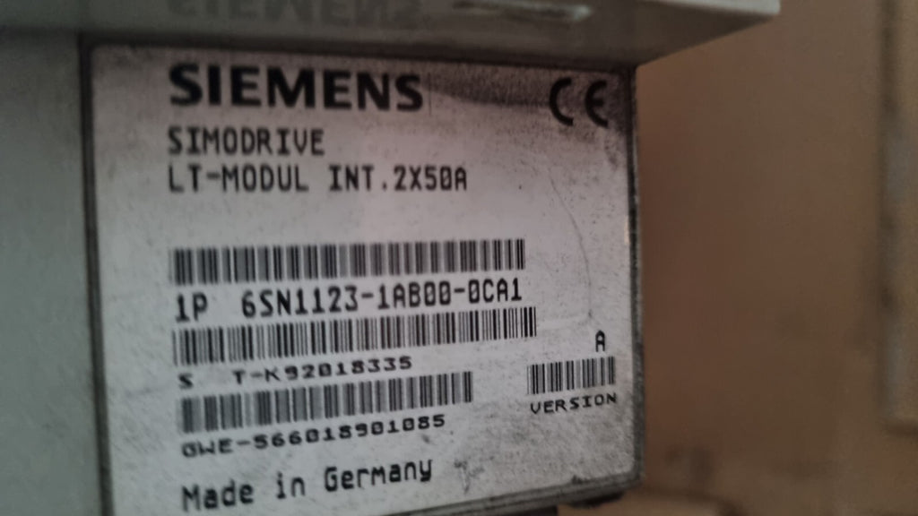 Siemens Simodrive 6SN1123-1AA00-0CA1 LT-Modul Int. 2x 50A, getested