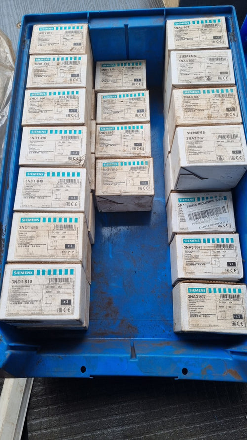 1 VPE 3 Stk. Siemens NH Sicherungseinsatz 3NA3 824 fuse element 80A NH00 3NA3824