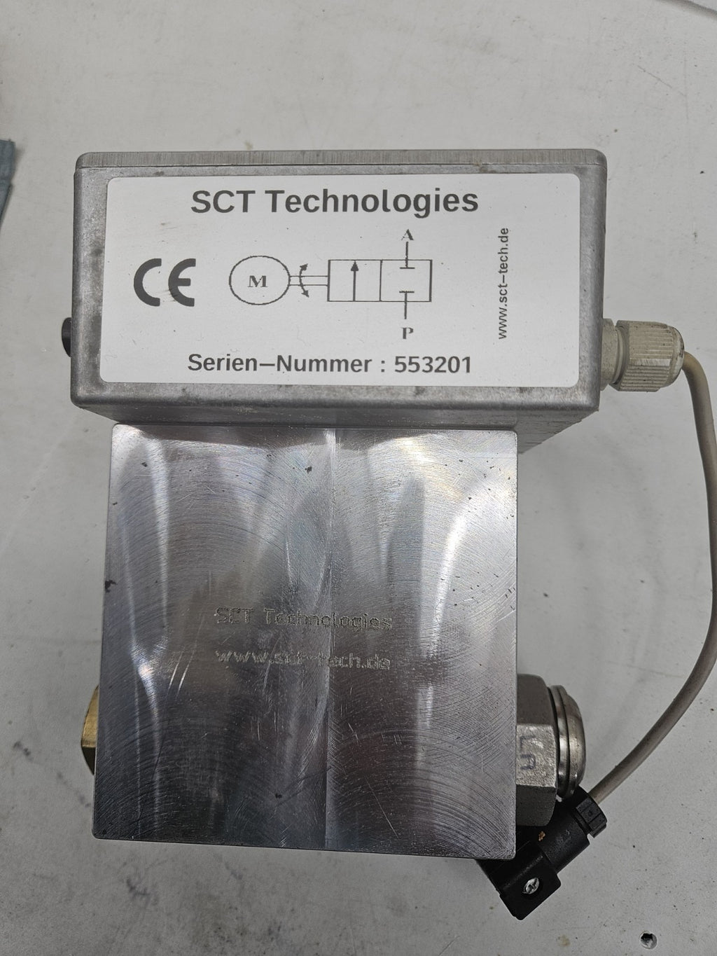 SCT Technologies 553201, Pressure, Druckmesser, Ventil,VALVE, Neu New Unused V2A