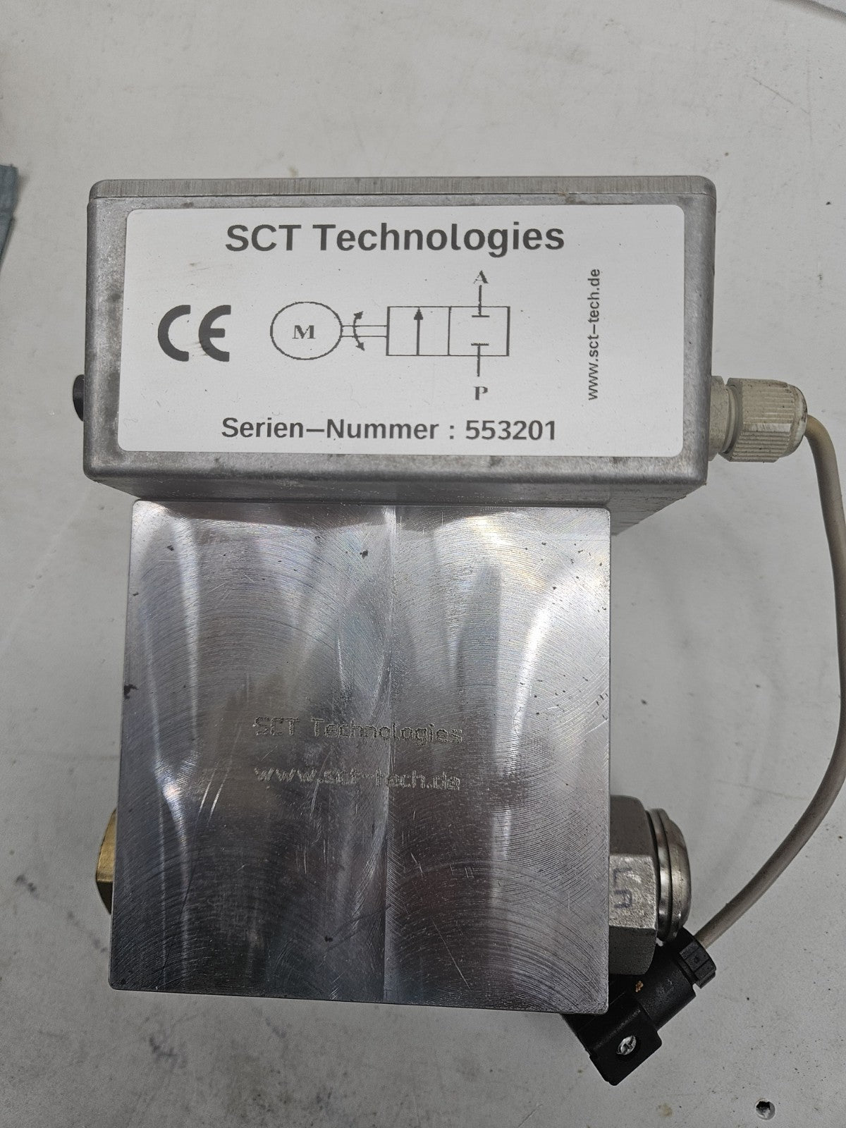 SCT Technologies 553201, Pressure, Druckmesser, Ventil,VALVE, Neu New Unused V2A