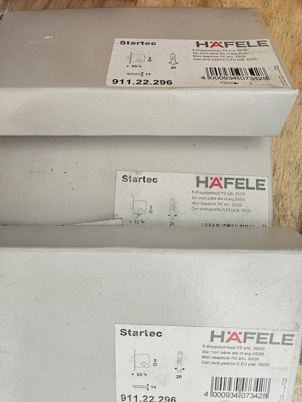 Haefele Startec 911.26.296 Riegel-Einsteckschloss Schloss Türschloss Neu/ovp New