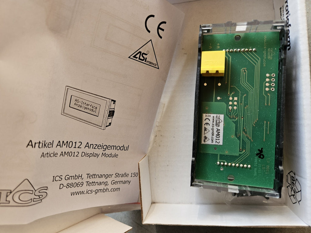 AS Interface Display Module AM012, ICS-GMBH, neu/ovp, Nos Unbenutzt, New In Box