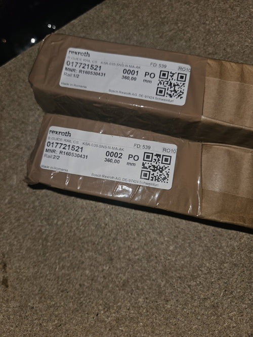 2 x Bosch Rexroth R160530431, 017721521, Kugelschienen L 360mm, Neu/ovp, New