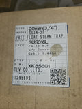 TLV 3/4" NPT Free Float Steam Trap SS3N-21, SUS316L, PN-40 R.F, New In Box NEU