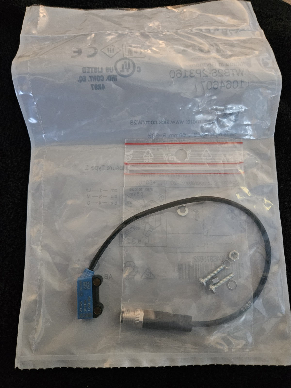 SICK WTB2S-2P3160, 1064607 Photoelectric Sensor, new Sealed Unused, Neu/ovp