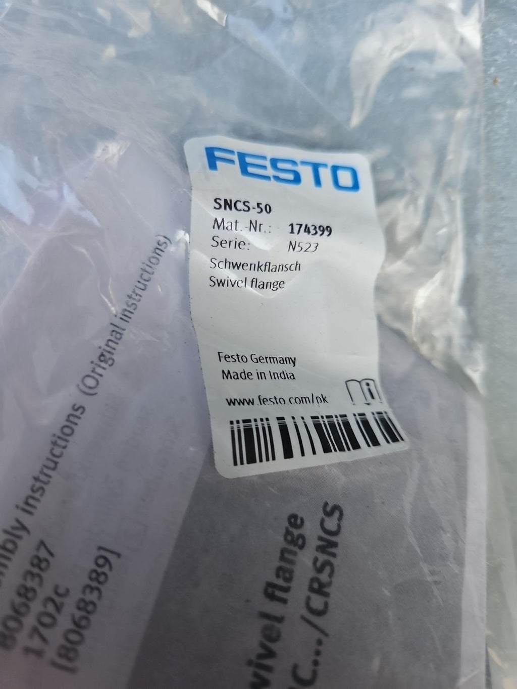 Festo 174399 Schwenkflansch SNCS-50 Swivel Flange, Neu New Unused Sealed