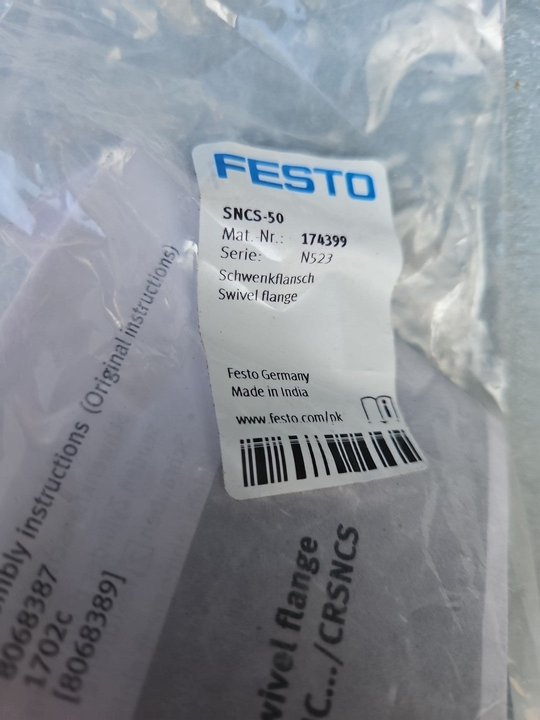 Festo 174399 Schwenkflansch SNCS-50 Swivel Flange, Neu New Unused Sealed