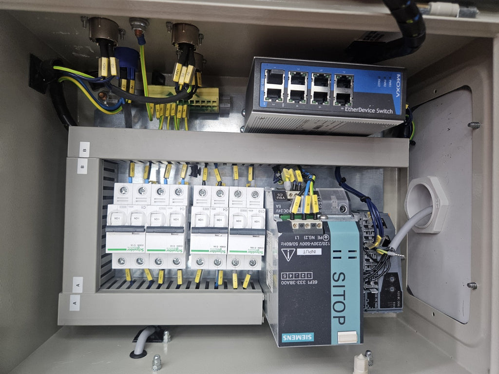 Industrial Control Panel ,Moxa Switch, Siemens SITOP, & B&R Components, Like New