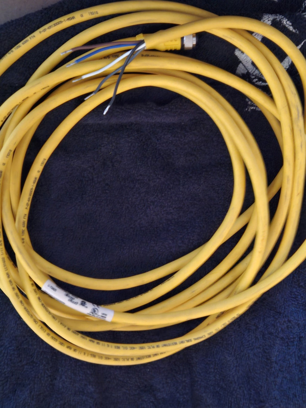TURCK RKC 4.5T-5/CS14274 EURO FAST 5M CORDSET CABLE, New Unused Neu