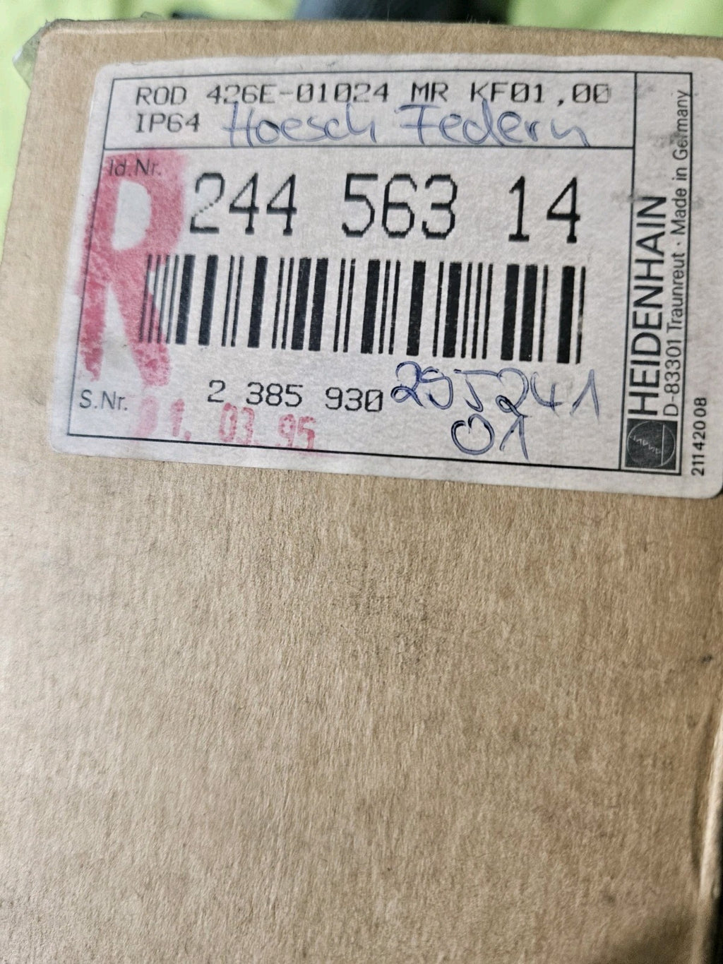 HEIDENHAIN Drehgeber ROD 426 1024 Id.Nr. 244 563 14 Neu/ovp, Unused New NOS
