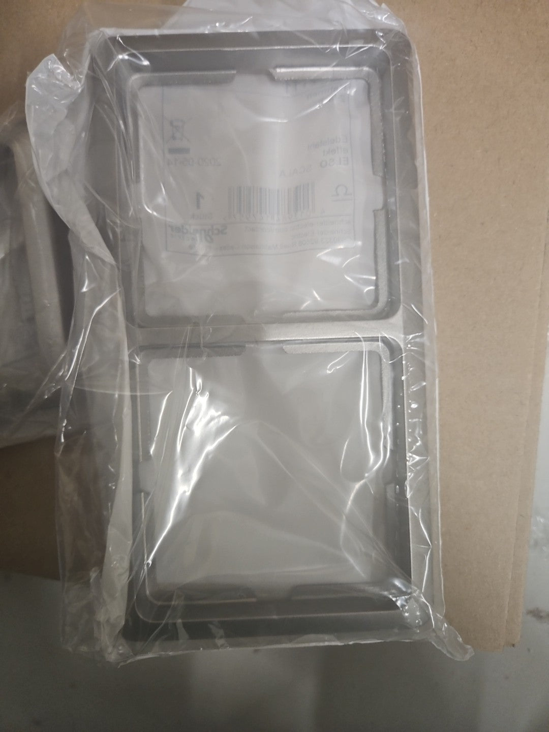 8 x ELSO 204211 Scala 2-fach Rahmen Eelstahl Effekt Neu In Ovp Unbenutzt New Nos