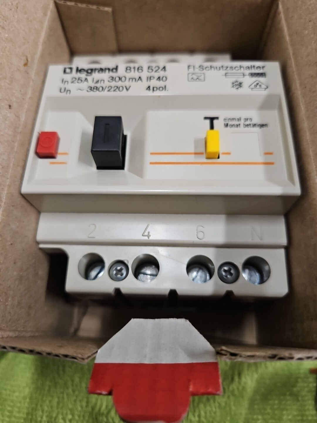 Legrand 816524 FI-Schutzschalter 25A/0,03A  4-polig, 3P+N, Neu/ovp, Industry New