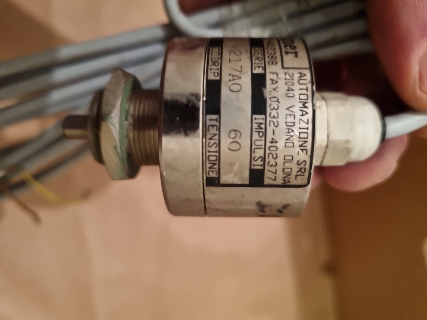 HOHNER Drehgeber SENSOR Sernr: 05I1,217AO, 60 impulses, used in working condit.