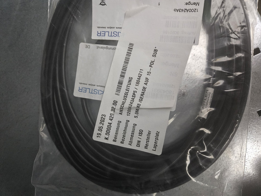 KISTLER 1200A243A5 CONNECTING CABLE 18043931, New Sealed Neu/ovp