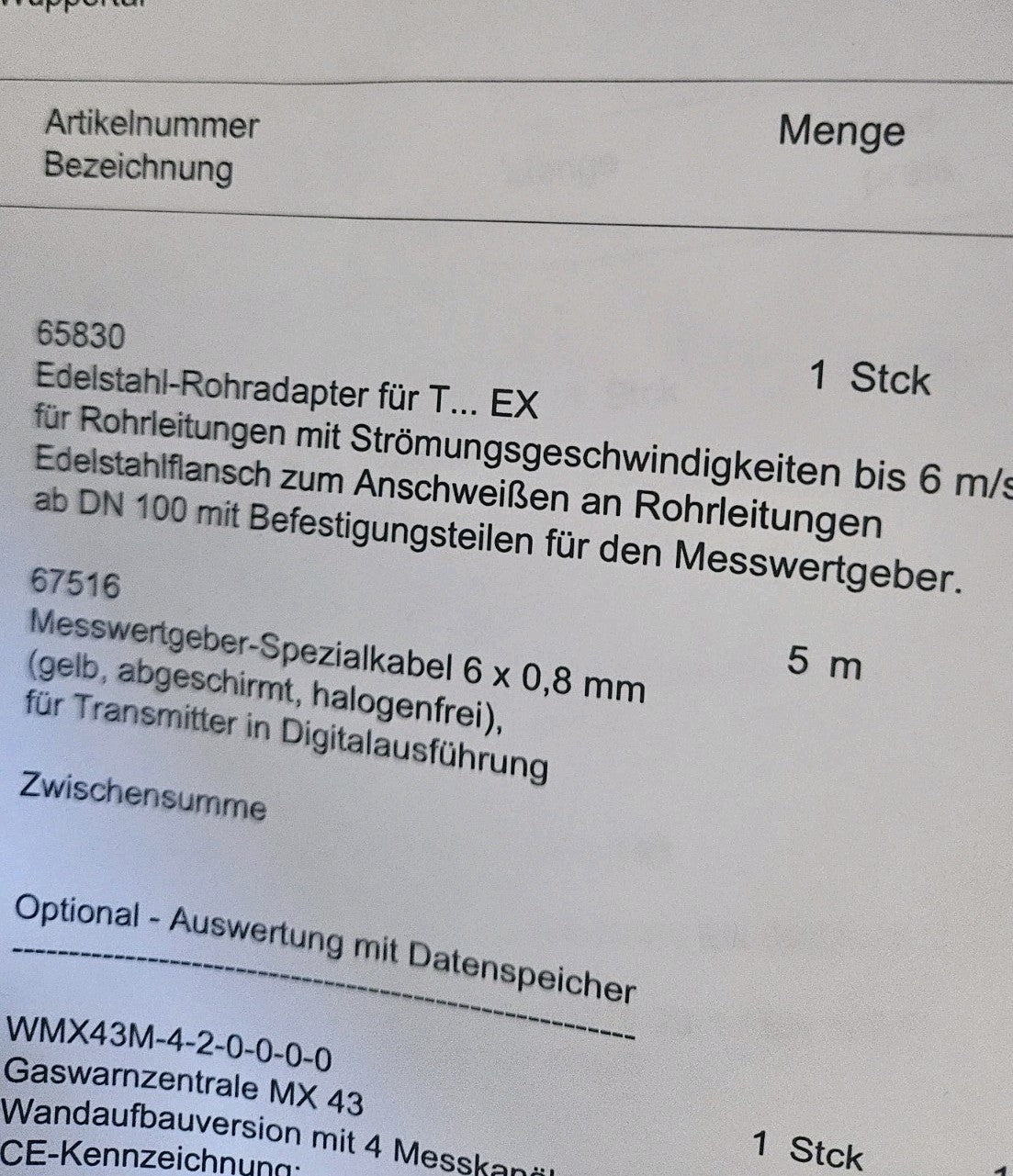 OLDHAM WINTER TBWG-EX Typ 2, ATEX E 101EN 60079-29-1, Sensor, neu/ovp New Unused