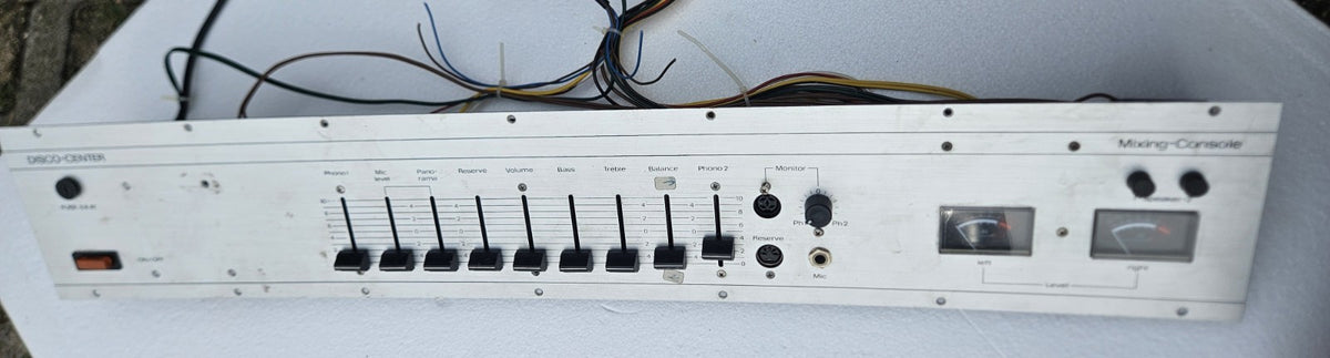 Rare Wifona Disco-Center Mixing-Console Spare Part Faceplate Vintage Audio Desk
