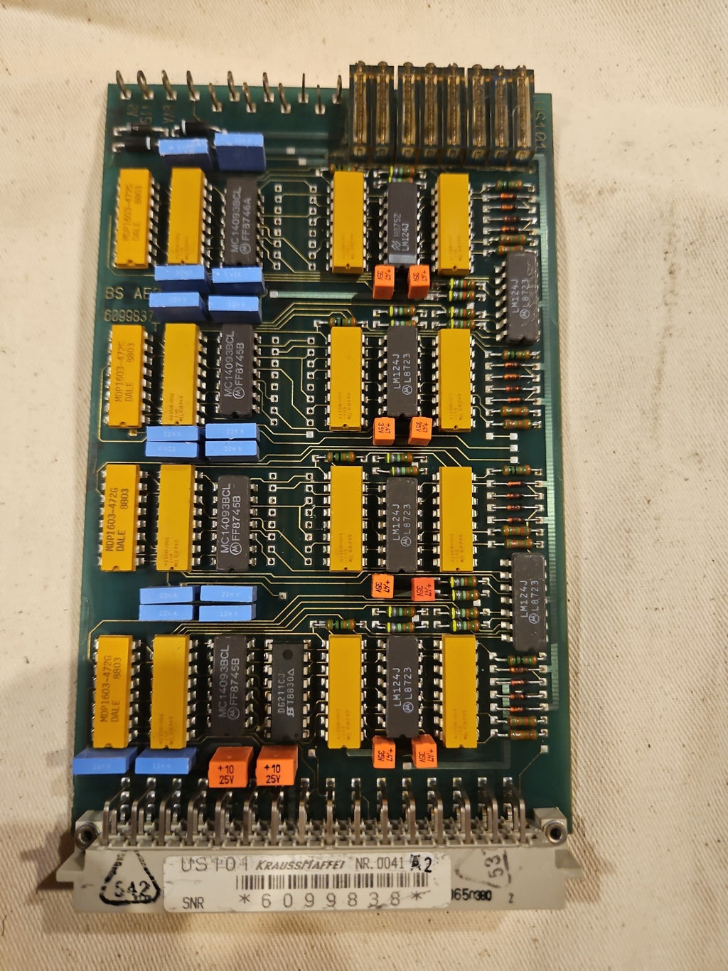 Krauss Maffei – 6099838 –US101 Circuit Board, Verstärker Karte,used & tested