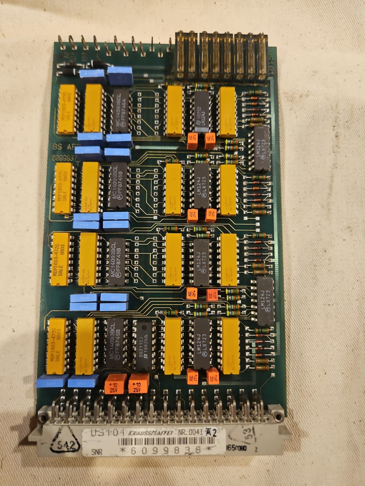 Krauss Maffei – 6099838 –US101 Circuit Board, Verstärker Karte,used & tested