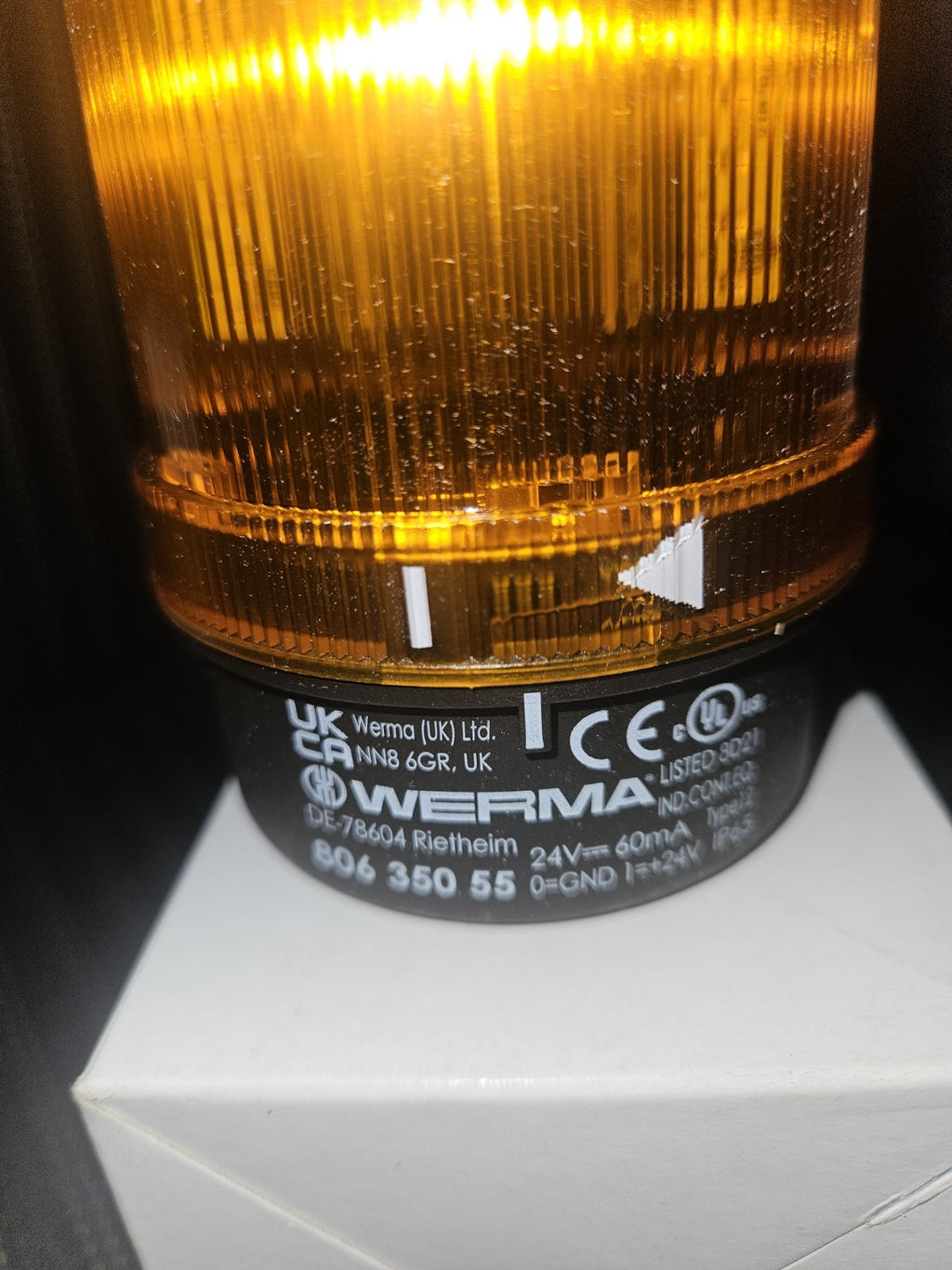 Werma LED-Leuchte 24V überwachbar 80635055 Dauerleuchten 806.350.55 LED-Leuchte