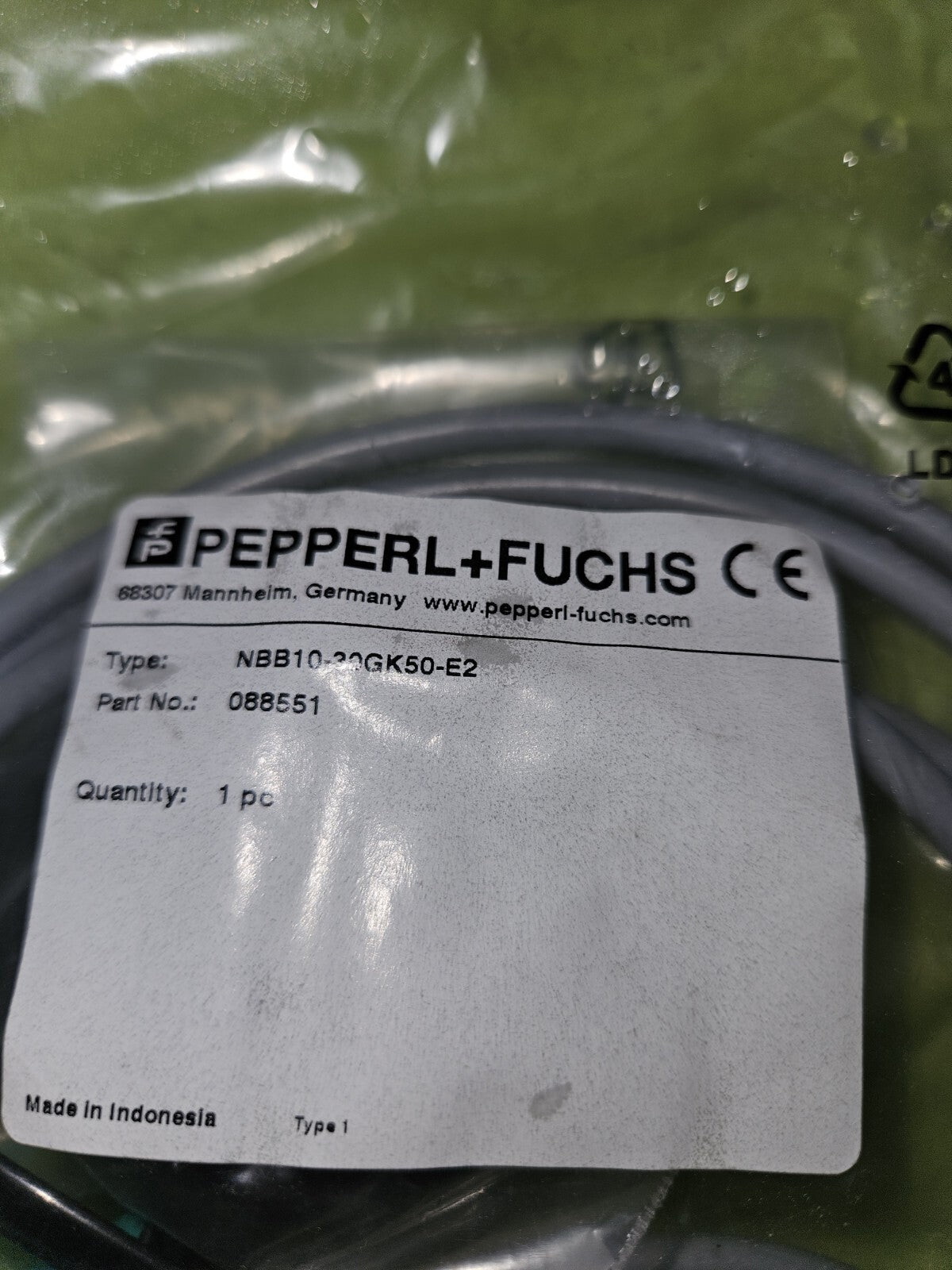Pepperl+Fuchs Fabrik Induktiver Sensor NBB10-30GK50-E2,  088551 New! Neu/ovp