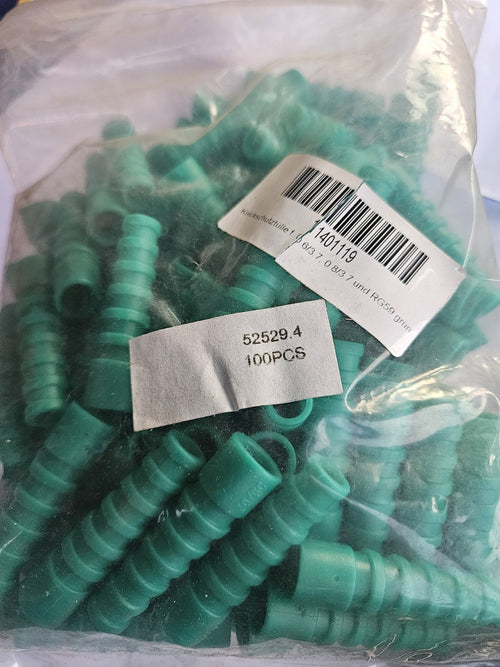 100 Stk. EFB-Elektronik Knickschutztülle 52529.4 grün Knickschutz Gummi Neu/ovp