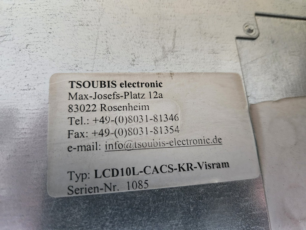 Tsubis LCD10L-CACS-KR-Visram Industrie Monitor,Krauss,Siemens Heidenhain NEU/OVP