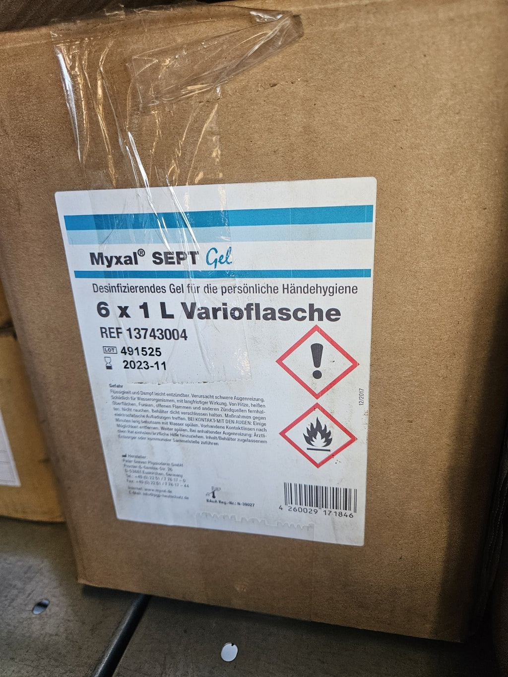 Myxal Sept Händedesinfektion Desinfektionsmittel Gel Varioflasche 1000ml Neu