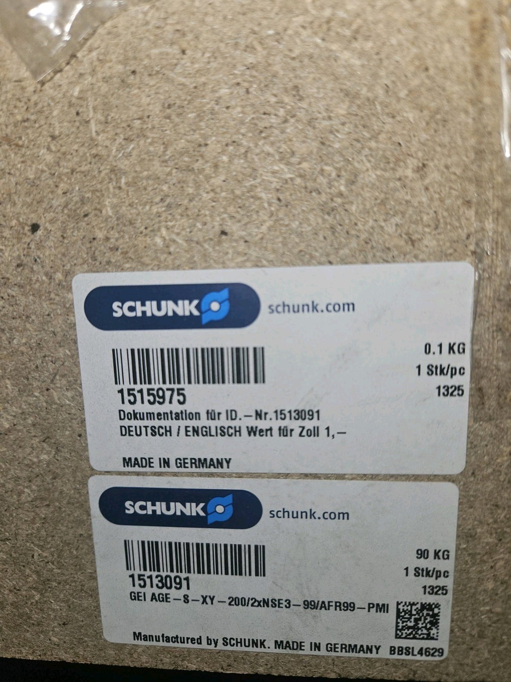 SCHUNK Greifereinheit 1513091GEI AGE-S-XY-200/2xNSE3-99/AFR99-PMI NEU/OVP NIB