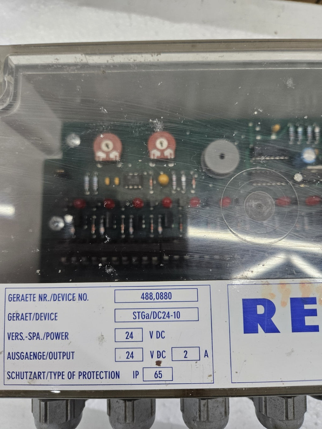 REIMELT Anlagenbau STGa/DC24-10, 488,0880 24V +/-5 V Steuerung, PROCESSOR used