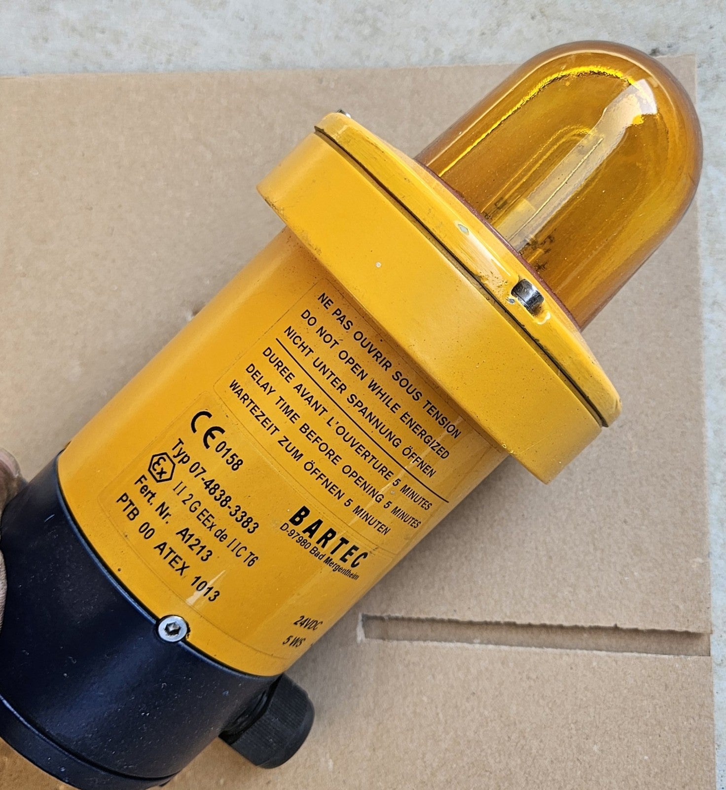 1 x BARTEC 07.4838.3383 EEx-Blitzleuchte II 2 G EEX de IIC T6 , NEU, NEW, unused