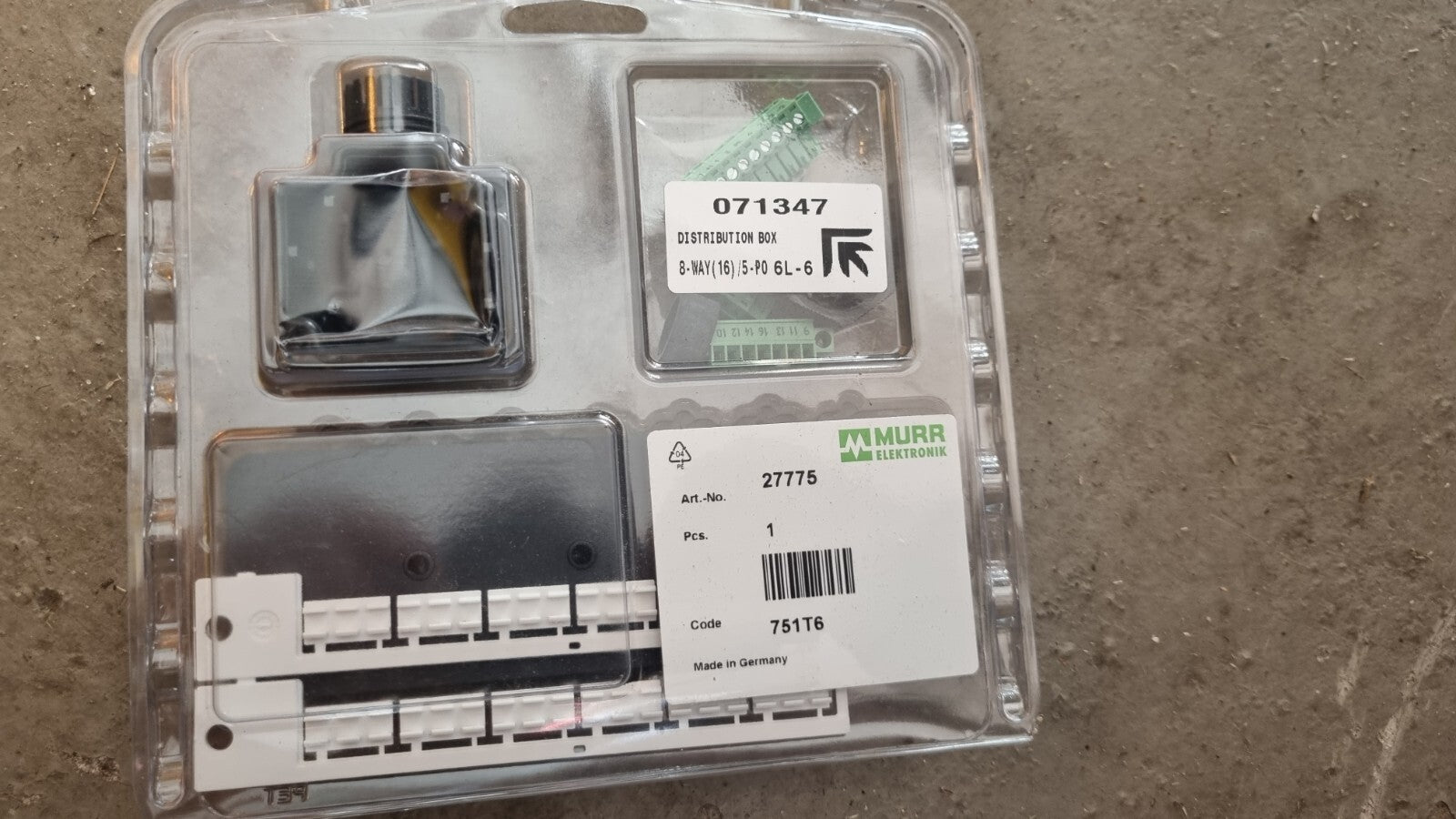 Murr Elektronik 27775 Distribution Box MVP12 pluggable cup 071347 751T6 neu/ovp