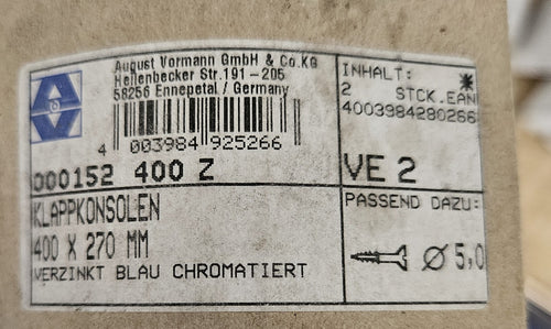 3 x Multiline Klappträger verstellbar Klappkonsole Tischverlängerung Neu/ovp