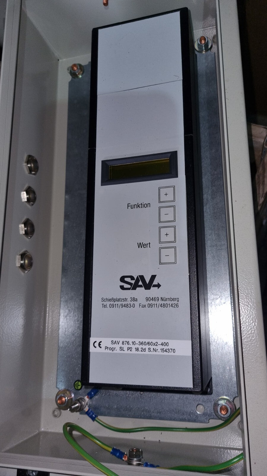 SAV 876.10-360/60x2-400 Elektronische Umpol-Steuergerät Polarity Reversing Unit
