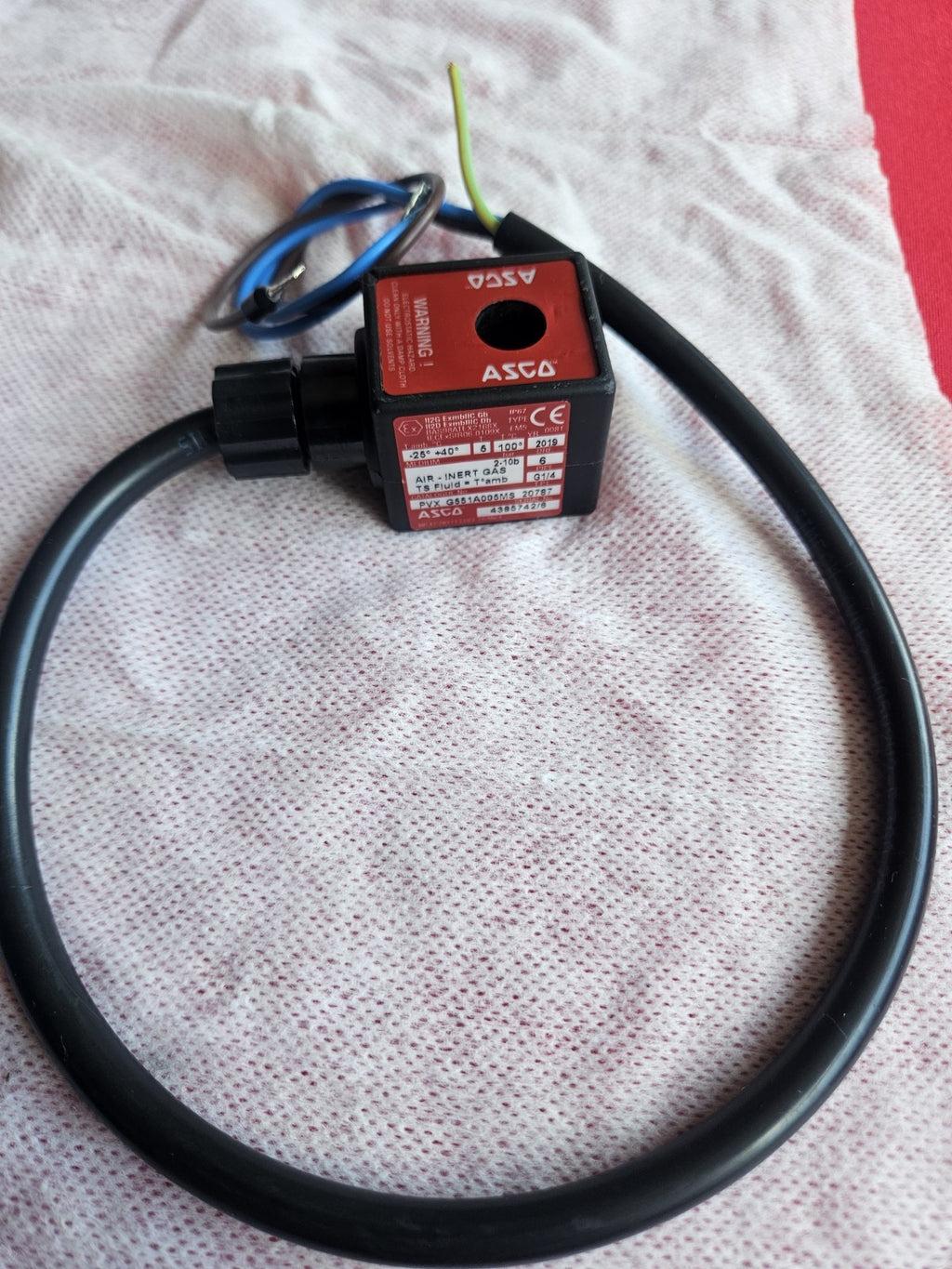 ASCO Solenoid Valve Coil – Model PVX G551A005MS, G 1/4, 4385742/6 new unused Neu