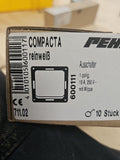 10 x Peha D 711.02 Ausschalter 10A 250V 1-polig COMPACTA reinweiß Neu/ovp