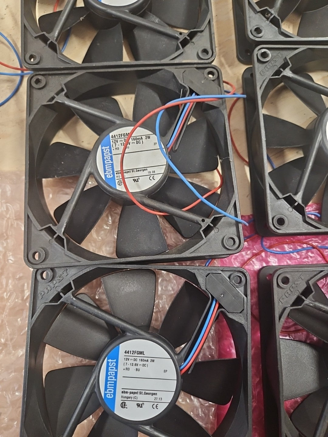 1 x Ebmpapst 4412FGML 12V 2W LÜFTER 160mA, Neu New Unused Fan Cooling Unbenutzt!