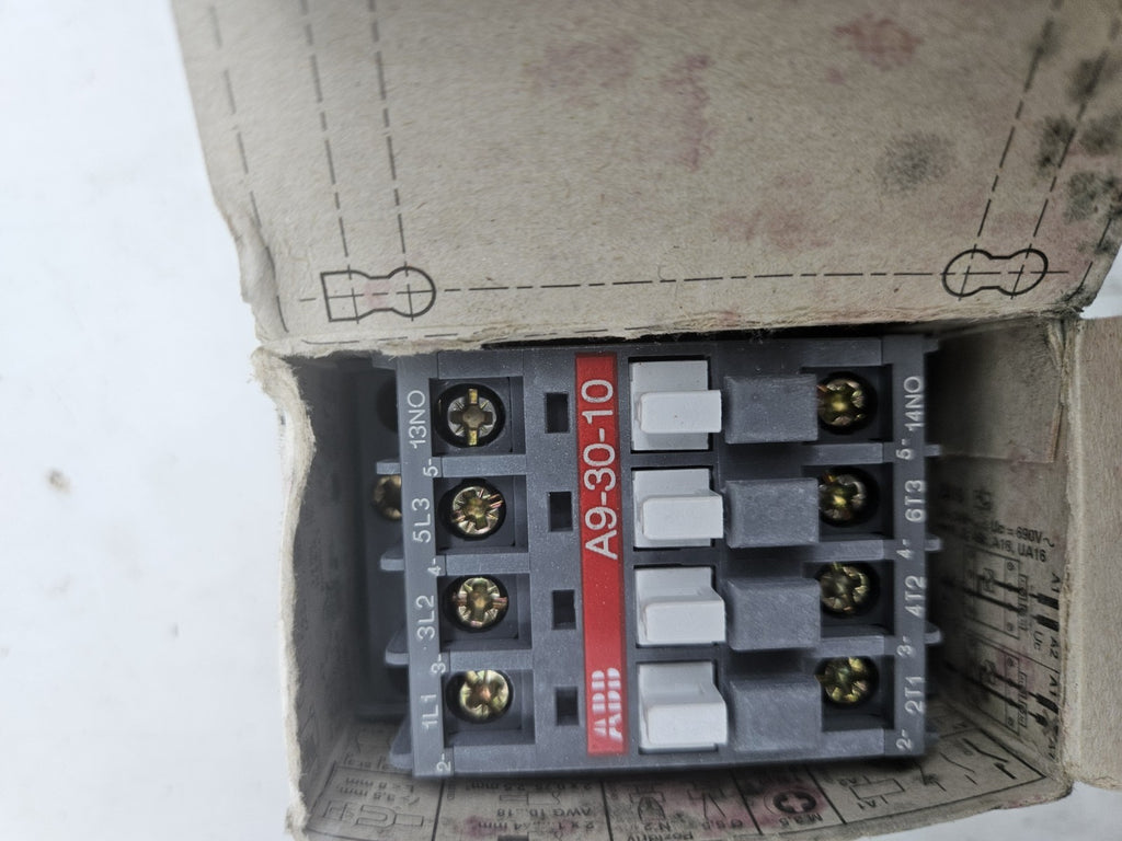 NEW  ABB A9-30-10 Contactor 24V50/60Hz 1SBL141001R8110, New Old Stock Unused