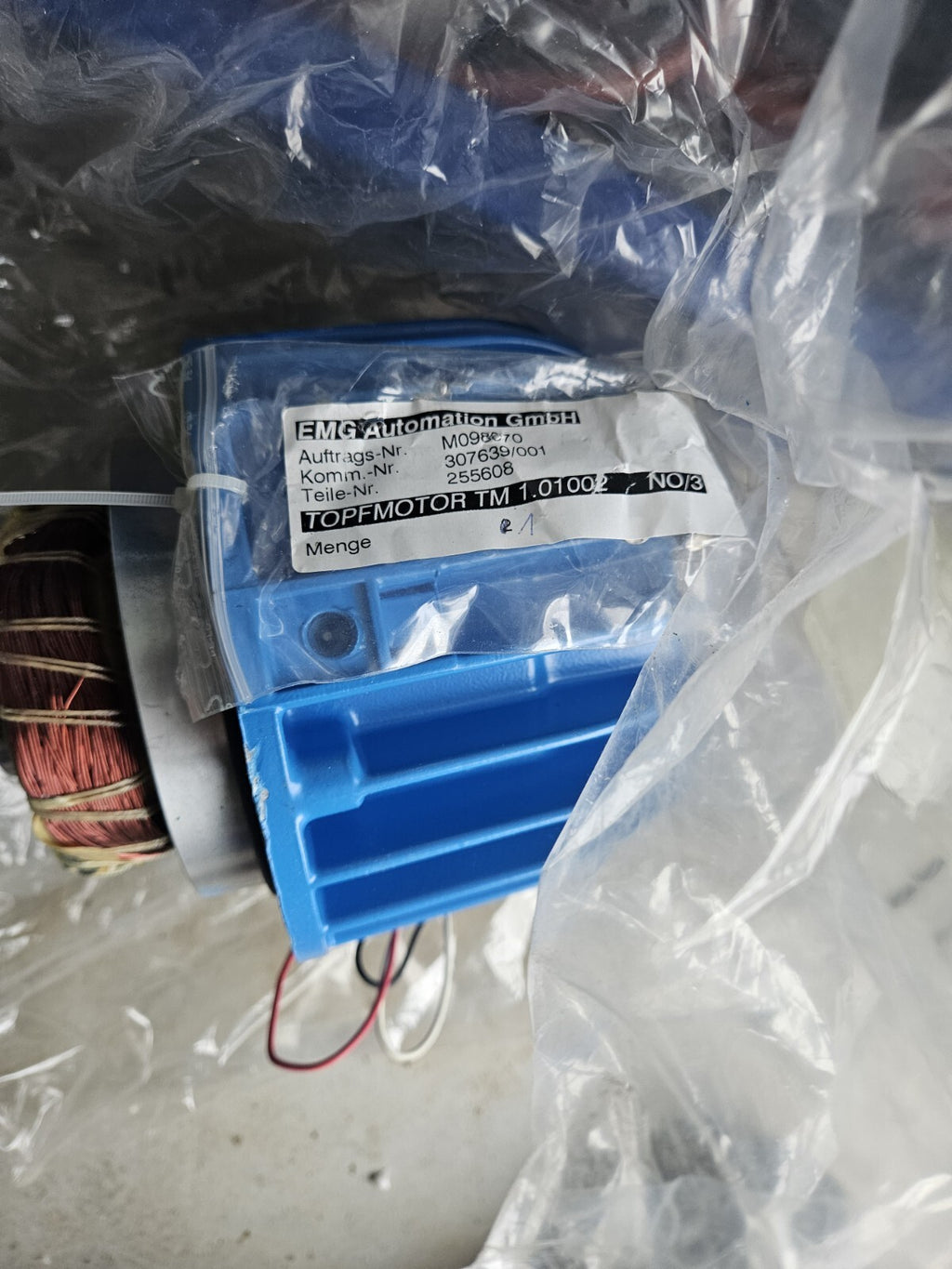 EMG TM1.01002 Topfmotor für EMG DREHMO oder Drehschieber, Neu/unbenutzt,brandnew