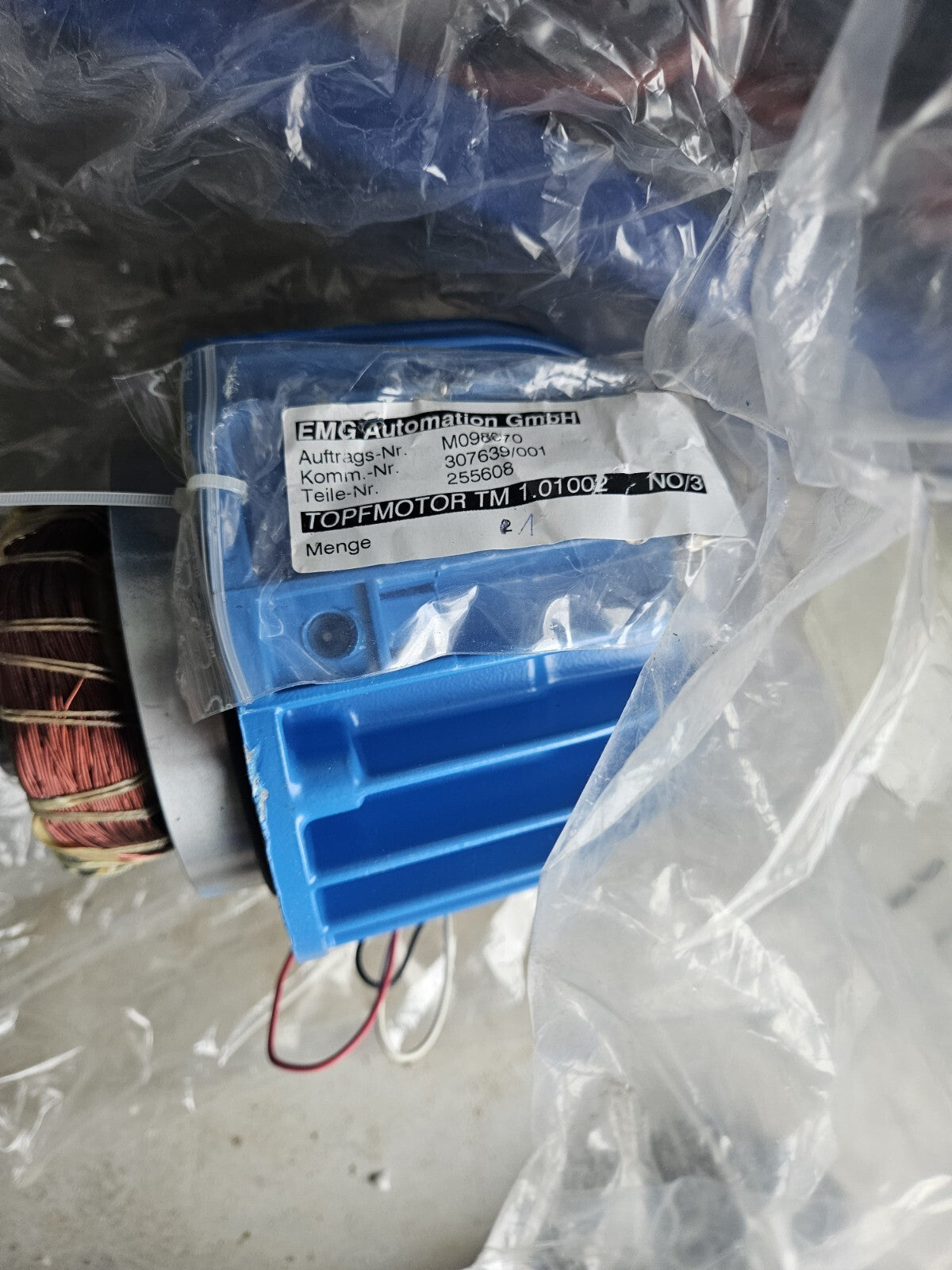 EMG TM1.01002 Topfmotor für EMG DREHMO oder Drehschieber, Neu/unbenutzt,brandnew