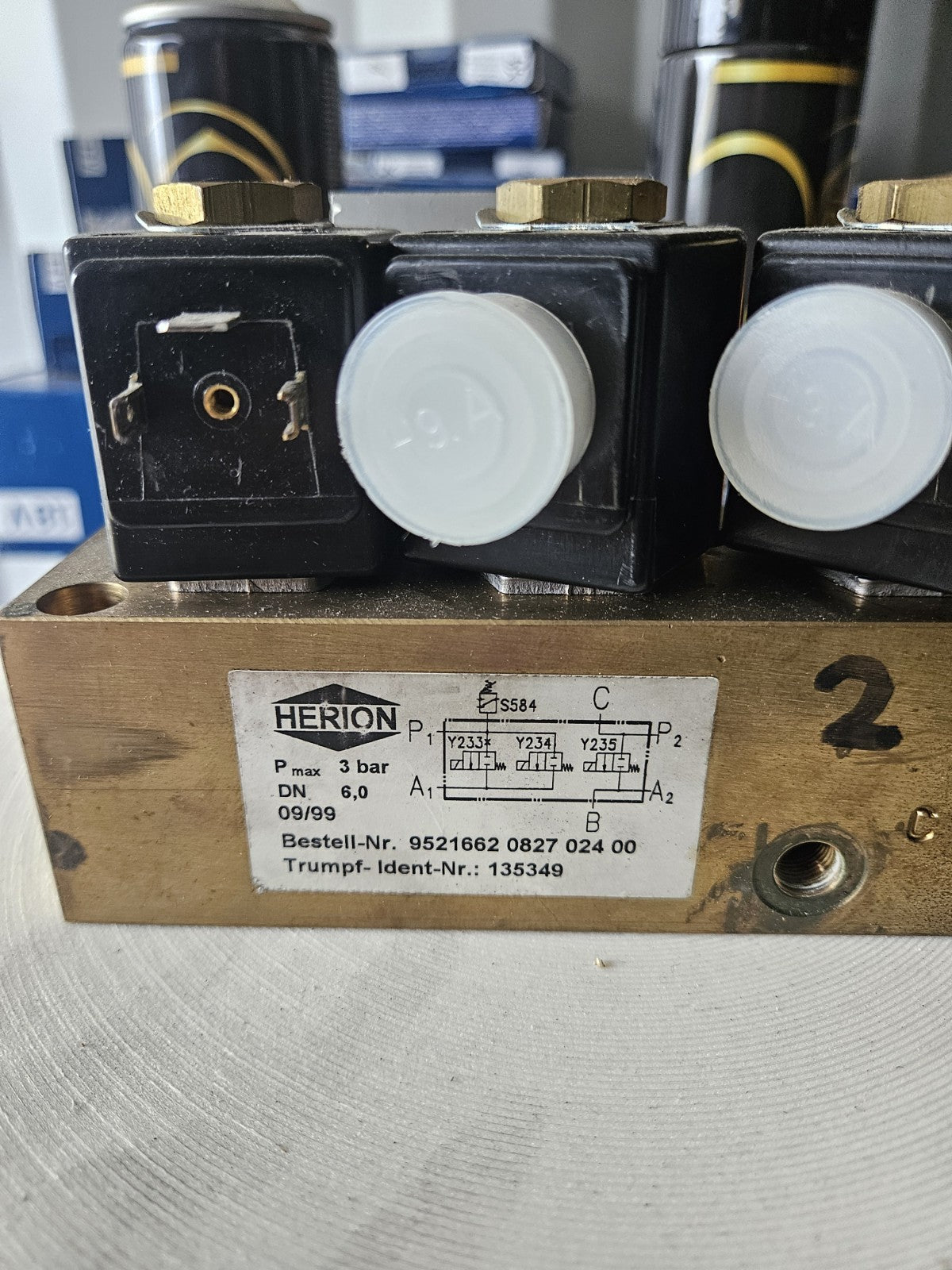 HERION 9521662 0827 024 00, TRUMPF ID: 135349, NORGREN 0881118, Neu New Unused
