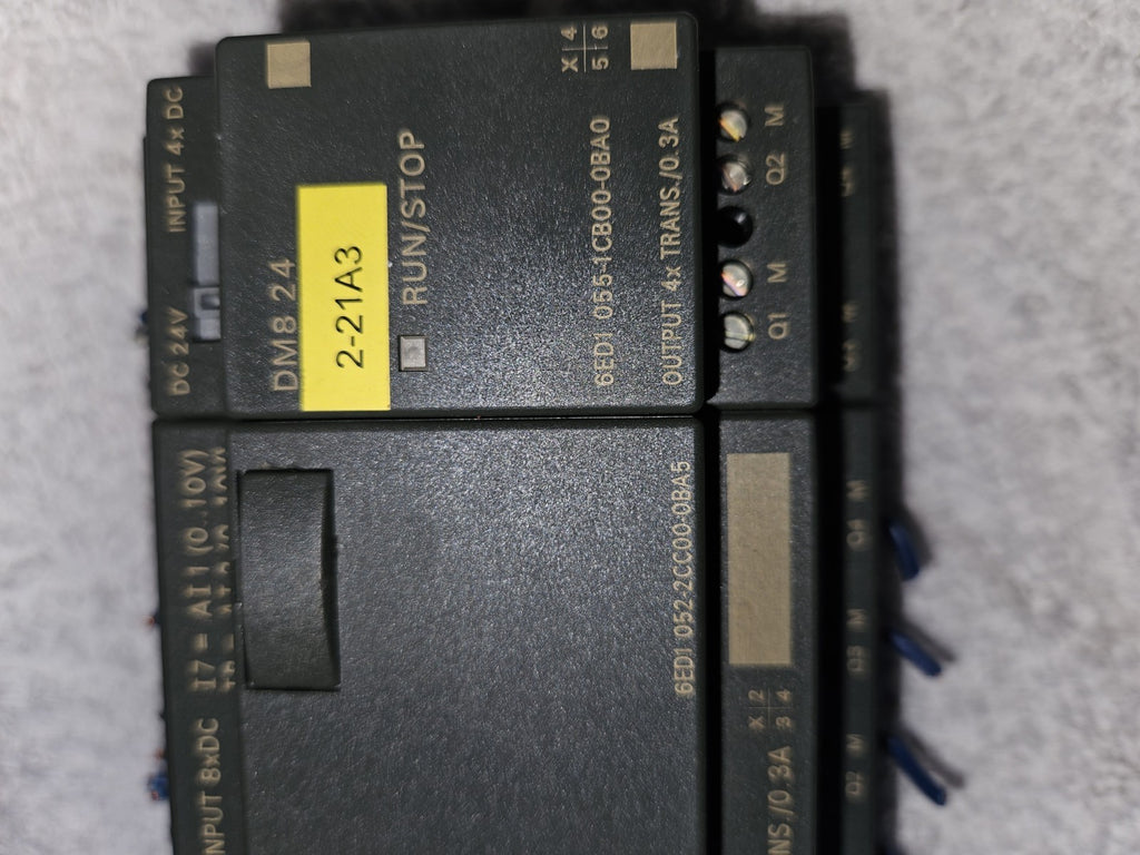Siemens LOGO! 6ED1 052-2CC00-0BA5 + 6ED1 055-1CB00-0BA0 Used, Fully Working