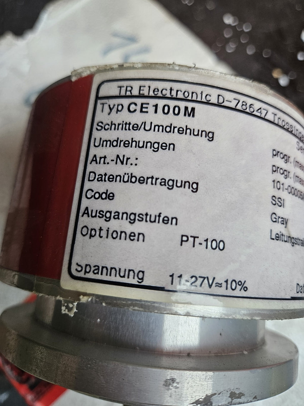 TR Electronic CE100M, Rotary Encoder, Drehgeber, 101-00005/K55, 11-27V, New Neu